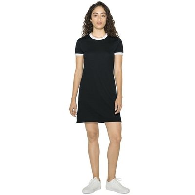 Women`s Poly-Cotton Ringer T-Shirt Dress