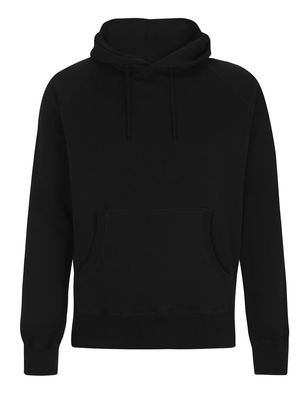 MENS PULLOVER HOODED SWEAT BLACK - S