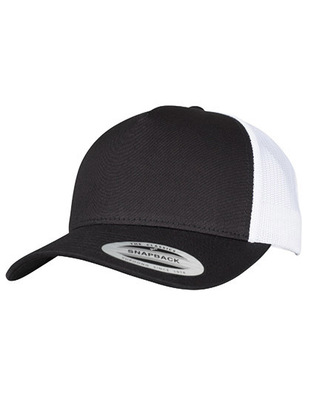 5-Panel Retro Trucker 2-Tone Cap blk/wht one size