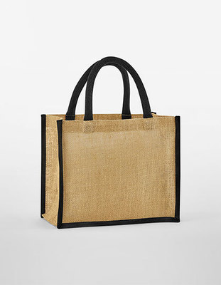 Natural Starched Jute Midi Tote
