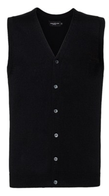 Mens V-Neck Sleeveless Knitted Cardigan