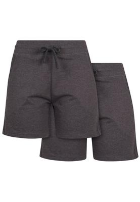 Ladies Terry Shorts 2-Pack heather grey S