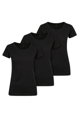 Ladies Merch T-Shirt 3-Pack blk/blk/blk XL