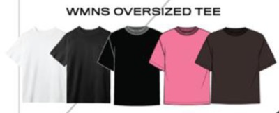 WOMENS OVERSIZED TEE