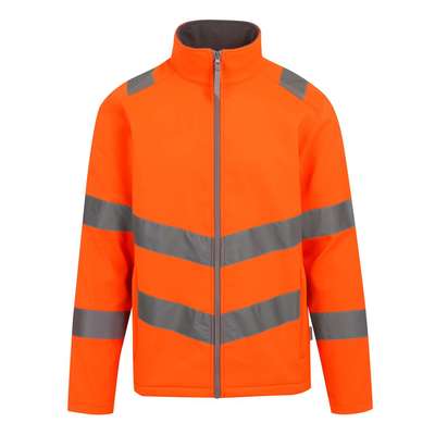 HI-VIS PRO CONTRACT ABLAZE 2 LAYER SOFTSHELL JACKET (CLASS 3)
