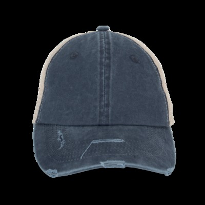 ECO-FRIENDLY UNISEX RIPPED EFFECT TRUCKER CAP