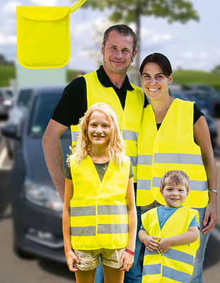 Car Safety Vest Family Pack EN ISO 20471