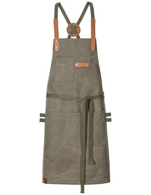 Bib Apron Canvas with decorative label