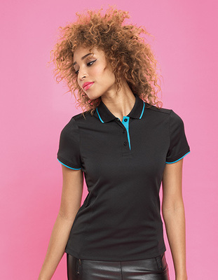 Ladies Contrast Coolchecker Polo