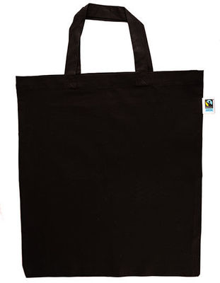 Cotton Bag, Fairtrade-Cotton, natural, short handles