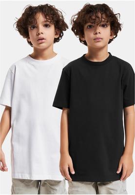 Boys Basic Tee 2-Pack white/black 110/116