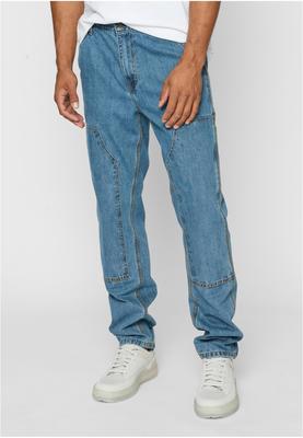 Double Knee Jeans rinsed denim 30