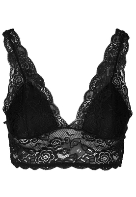 Ladies Allover Lace Bra Padded black L