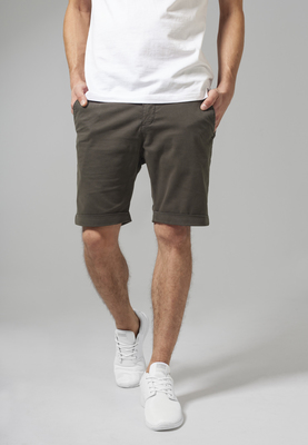 Stretch Turnup Chino Shorts black 28