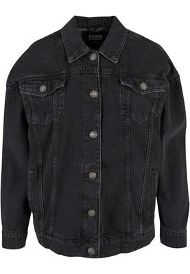 Ladies Oversized 90s Denim Jacket black washed 3XL
