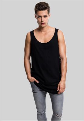 Long Shaped Open Edge Loose Tank black L