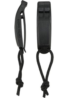 Signal Whistle Molle  2 Pack black one size