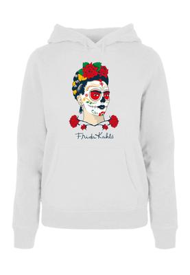 Ladies Frida Kahlo - Dia de los muertos Hoody white L