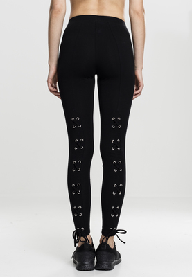Ladies Laced Up Back Leggings black L