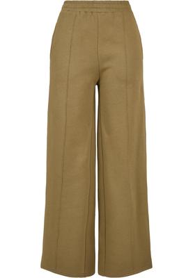 Ladies Straight Pin Tuck Sweat Pants black 3XL