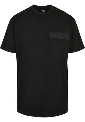 Oversized Big Flap Pocket Tee black L