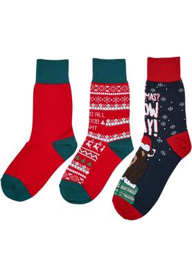 Christmas Bear Socks Kids 3-Pack multicolor 39-42