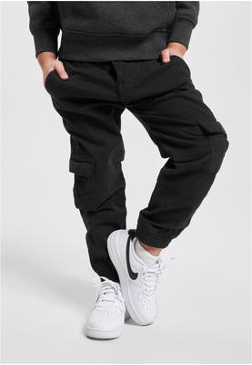 Boys Washed Cargo Twill Jogging Pants black 158/164