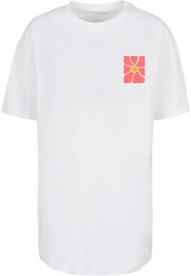 Ladies Flower Art Tee white 3XL