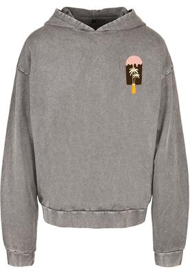 Summer - Icecream Acid Washed Oversize Hoody asphalt 3XL
