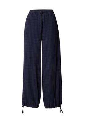 Ladies Cotton Baggy Fit Volume Pants navy L