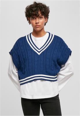 Ladies Cropped Knit College Slipover unionbeige L