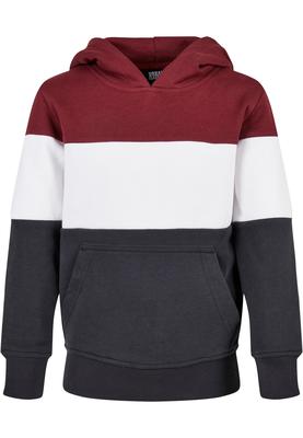 Boys 3-Tone Hoody port/white/navy 110/116
