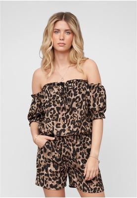 Playsuit with 2-Pockets brown/black L