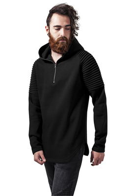 Pleat Sleeves Terry Hoody black L