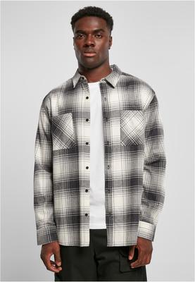 Mock Check Shirt whitesand/black M