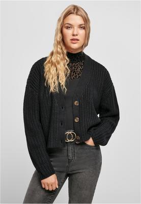 Ladies Oversized Cardigan black L