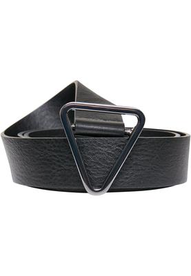 Synthetic Leather Triangle Buckle Belt black L/XL