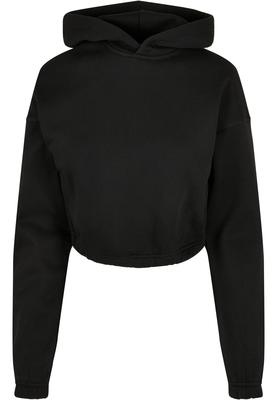 Ladies Short Oversized Sweat Hoody black 3XL