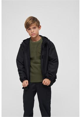 Kids Summer Windbreaker Frontzip black 122/128