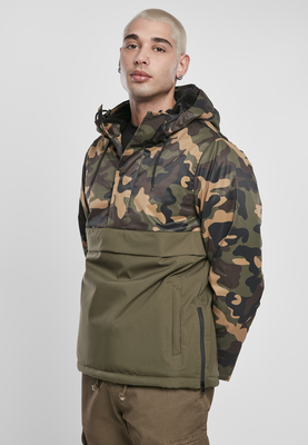 Camo Mix Pull Over Jacket black/darkcamo L