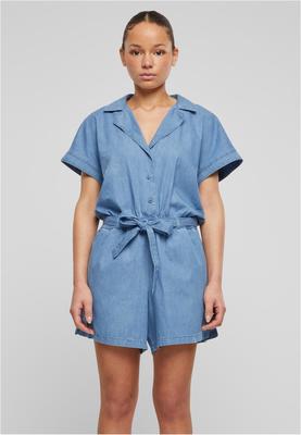 Ladies Light Denim Resort Jumpsuit skyblue washed 3XL