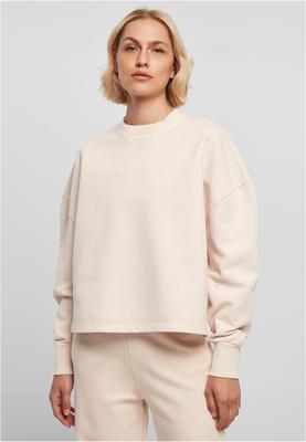 Ladies Heavy Terry Garment Dye Crewneck pink XL