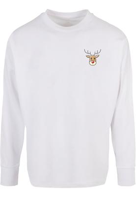 Christmas Cute Deer Longsleeve white 3XL
