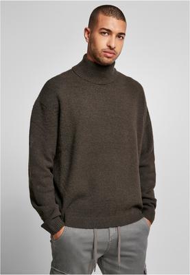 Oversized Roll Neck Sweater asphalt 3XL