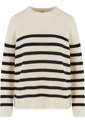 Ladies Rib Striped Sweater navy/white 3XL
