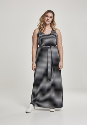 Ladies Long Racer Back Dress black 3XL