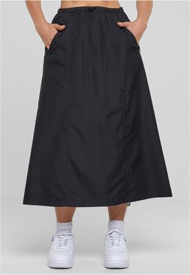 Ladies Ripstop Parachute Midi Skirt black 3XL