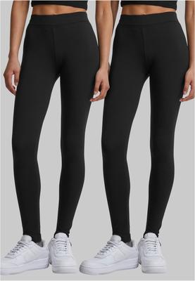 Ladies Jersey Leggings 2-Pack black+black 3XL