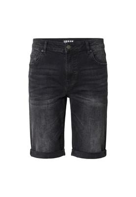 Basic Slim Fit Jeans Shorts black washed 28