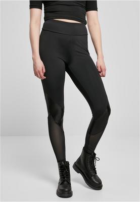 Ladies Highwaist  Mixed Tech Leggings black/black 3XL